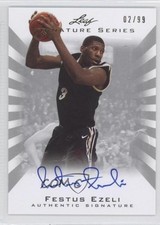 2012 Leaf Signature Series Silver 2/99 Festus Ezeli #BA-FE1 Auto 0q0