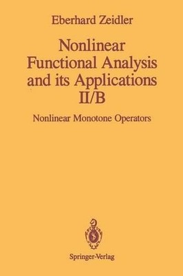 Nonlinear Functional Analysis and its Applications - 9781461269694
