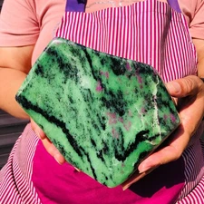 9.48LB Natural Beautiful Ruby and emerald Crystal Mineral Specimen Heals 2494