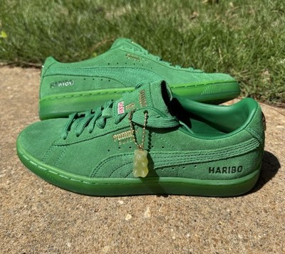 M: 5.5 W: 7 Haribo x Puma Suede Amazon Green Gummy Bear