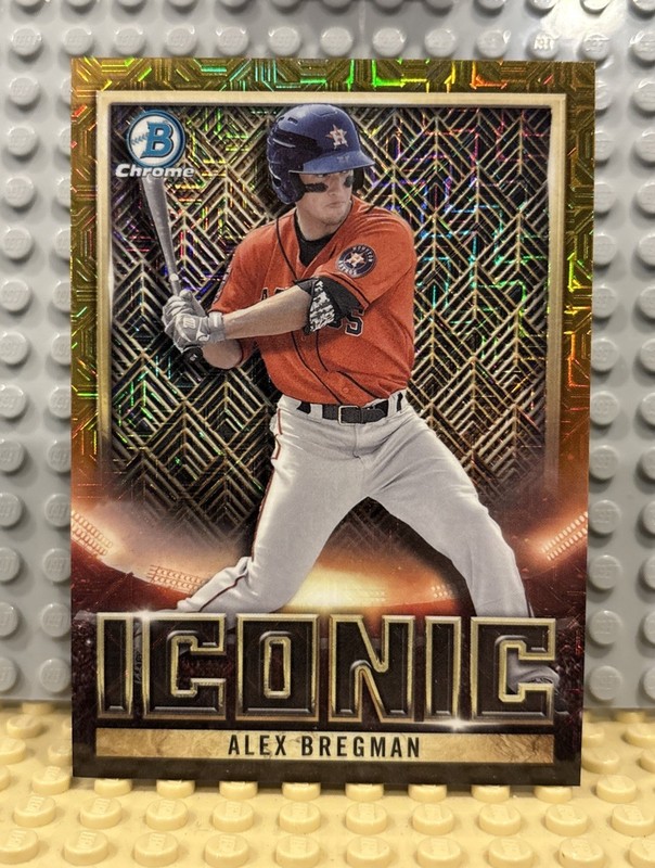 Alex Bregman (/50) - 2023 Bowman Chrome - Bowman Iconic #BI-17 Gold Refractor