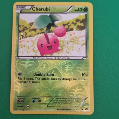Pokemon TCG Cherubi 4/113 Legendary Treasures Reverse Holo Eng