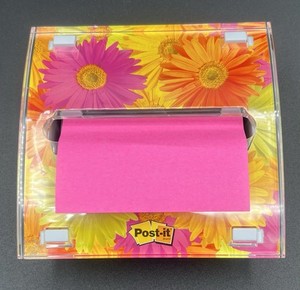 Post-it Note 3D Daisy Flower Pop Up Weighted Dispenser Refillable Floral w/Notes