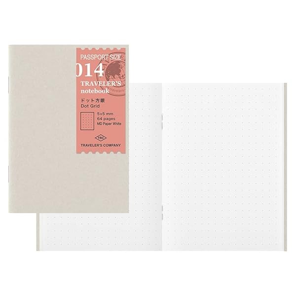Traveler's Company Traveler's Notebook Refills Dot Grid 3-Pack Passport Size FS