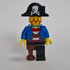 Lego Minifigure - Pirate, Blue Jacket, Black Leg with Peg Leg (pi146)