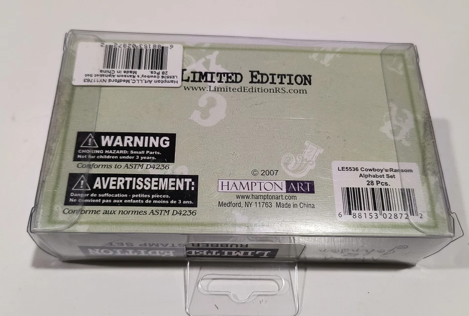 Набор резиновых штампов Hampton Art Marah Johnson алфавит шрифт в западном стиле - Изображение 2 из 4