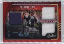 2022 Absolute Tools of the Trade 3 Swatch Spectrum Red 42/49 Keibert Ruiz lz7