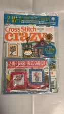 Cross stitch Crazy Magazine & Furry Tales Card Kit NEW