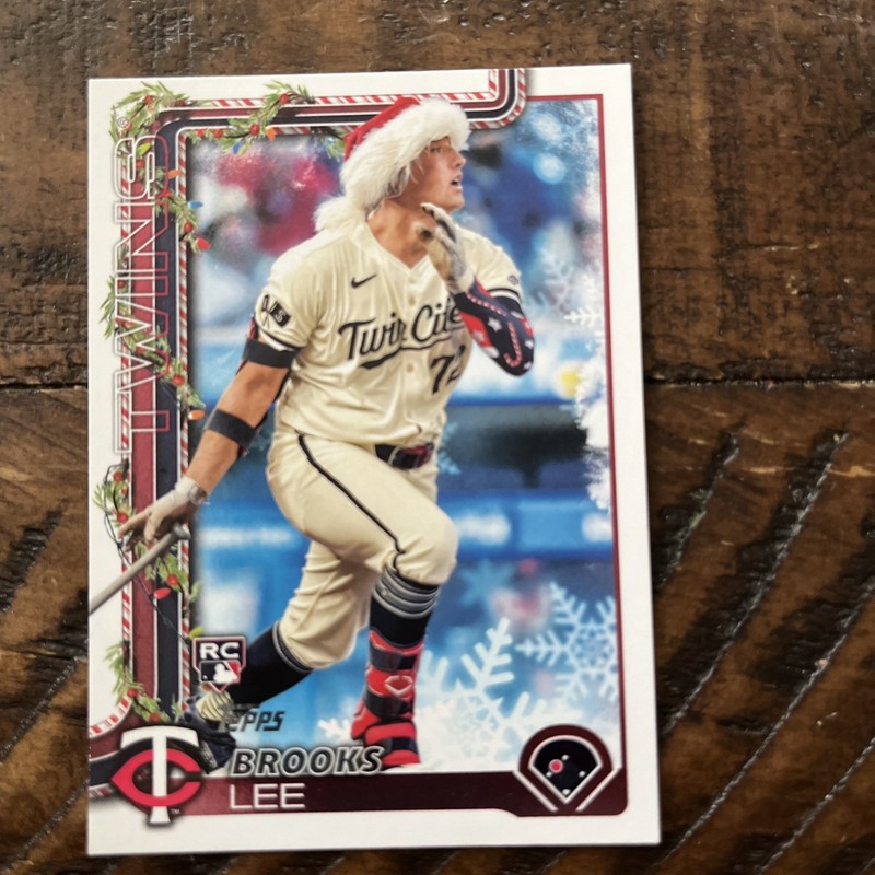 2025 Topps Holiday - Holiday Variation Brooks Lee #H13 (RC)