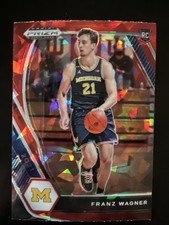 2021-22 Panini Prizm Draft Picks - Variation Franz Wagner #9 Red Ice Prizm (RC)