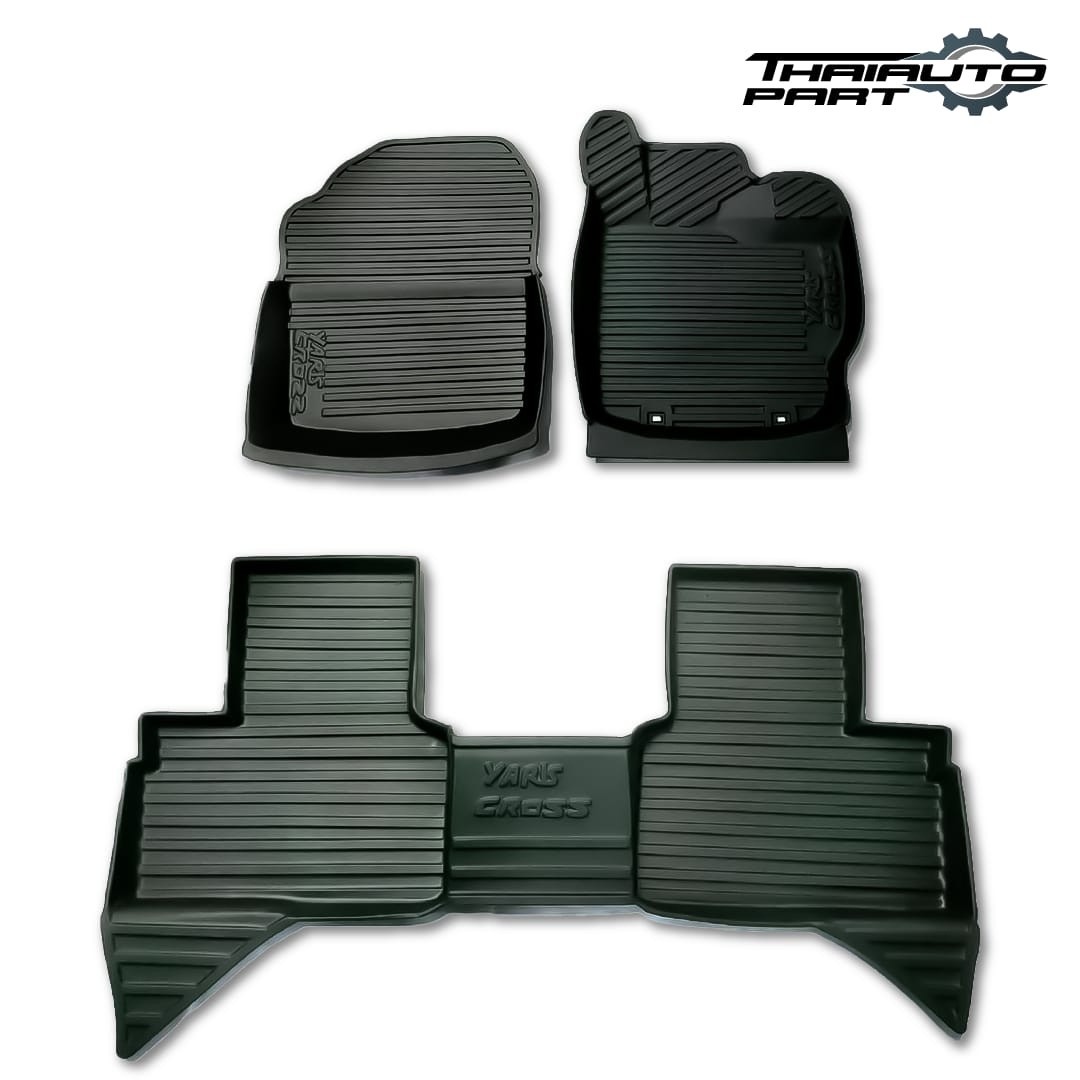 RHD Set Front Rear Floor Mats Liner Black Fit Toyota Yaris Cross