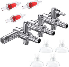 3-Way Aquarium Air Flow Control Lever Valve Manifold for Air Pumps Fish Tank Mul