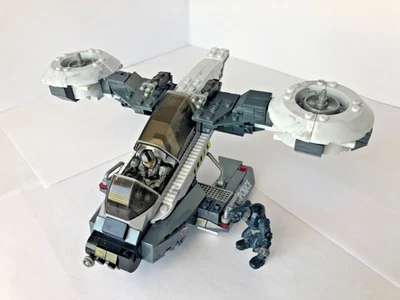 Halo Mega Bloks NMPD Air Support Hornet 97429 - 98 % Complete with Fred & Sullis - Image 1 of 4