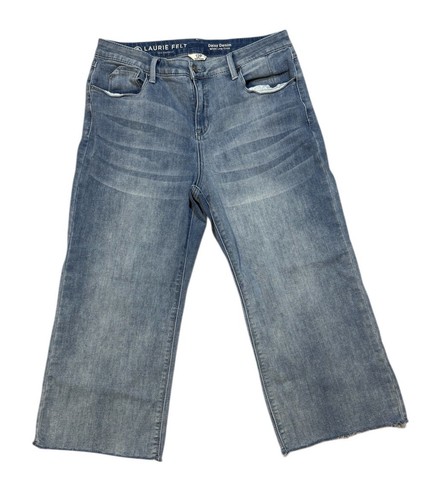 Jeans Femme Boho L.A. Blues Wide Leg Lavage Clair Ourlet Brut - Taille 22W Occasion