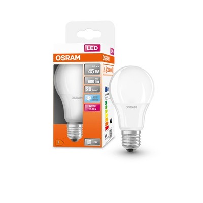 OSRAM LED STAR CLASSIC A FOR LOW VOLTAGE E27 4000 K 6,5 W 600 lm