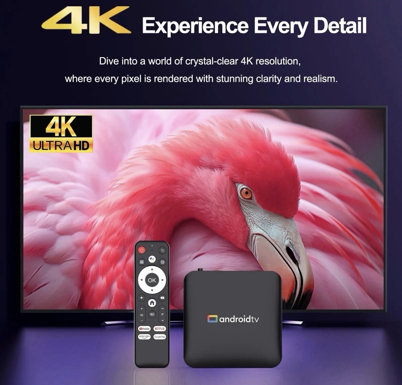 TV98 Smart TV Box Android 14 con Wi-Fi 2.4G/5G foto 5