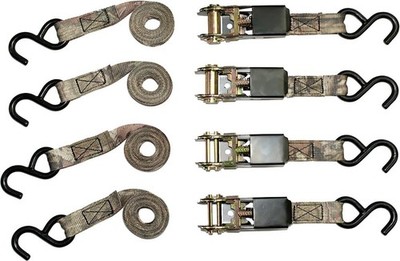 RPS Outdoors  Mossy Oak Break-Up Infinity Camo 1'' X 8' Ratchet Tie down Straps (