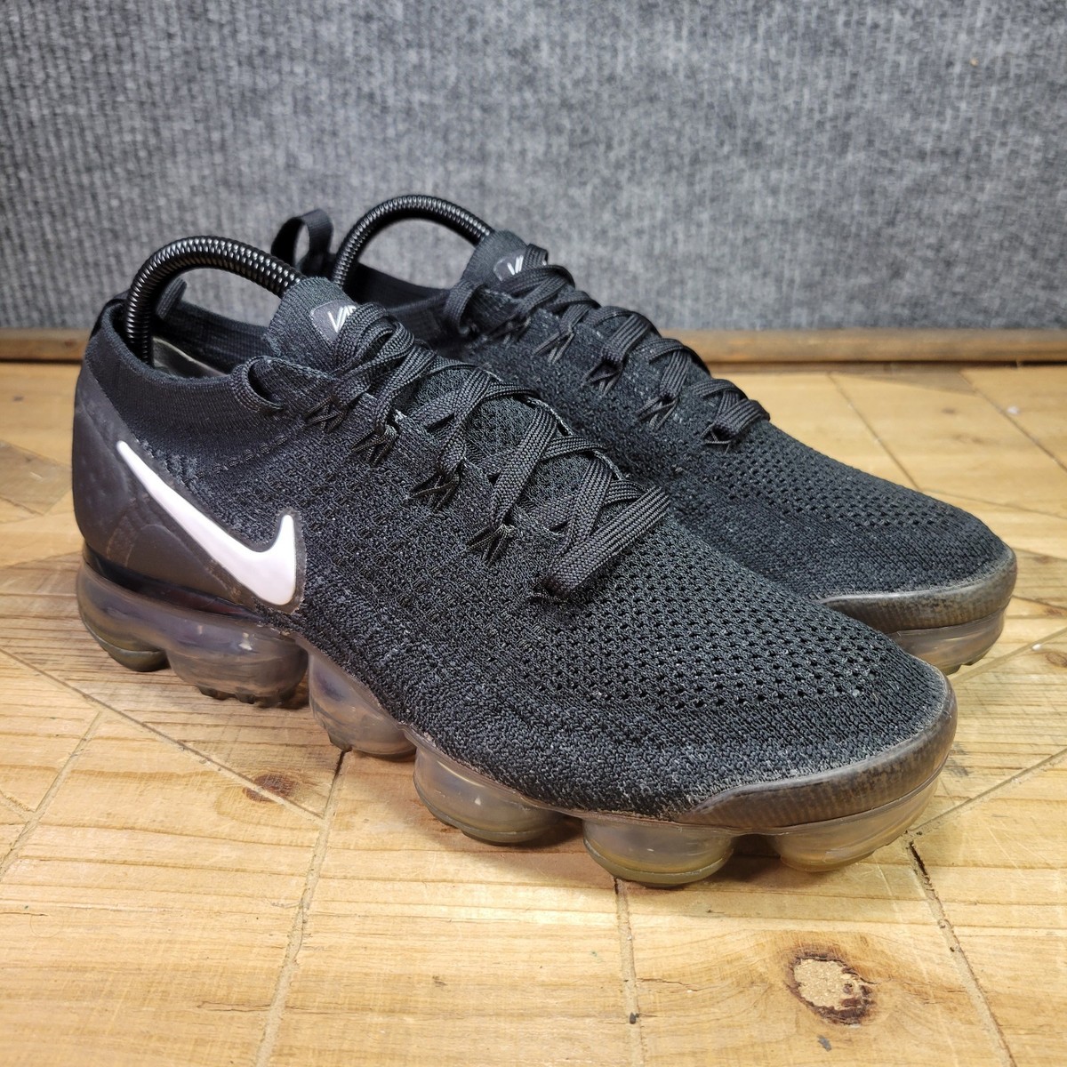 Size Nike Air VaporMax Flyknit Black for sale online