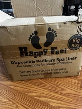 Happy Feet Disposable Pedicure Slippers Foot Spa Liner