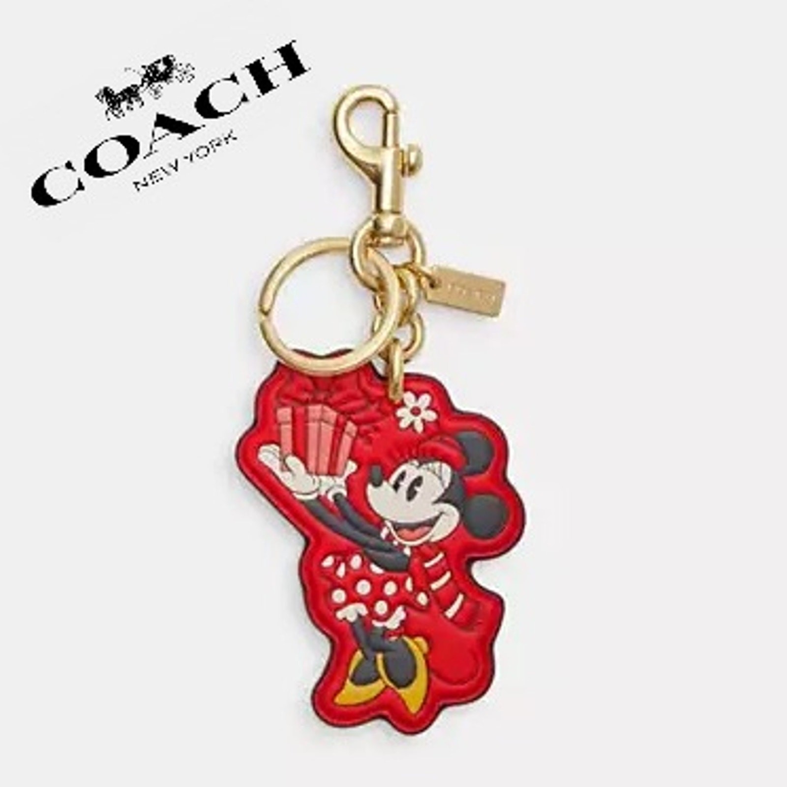 NWT Coach Disney Minnie Mouse Bag Charm New With Tags