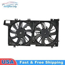 Dual Radiator Cooling Fan Assembly + Shroud For 15-19 Subaru Outback Legacy 3.6L