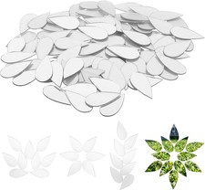 Teardrop Small Craft Mirrors, 200Pcs 0.5X1 Inch Acrylic Mini Mirror Tiles, Self-
