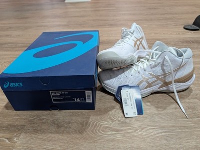 Asics Sky Elite FF MT Women's Size 14 White/Almond Volleyball Shoes