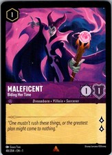 Maleficent - Biding Her Time The First Chapter 48/204 Rare Lorcana Near Mint