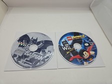 LEGO Batman The Videogame +DC Super Heroes 2 NINTENDO WII WORKS LOT 2 Disc Only.