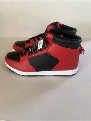 FUBU Men's Heritage Basketball High-Top Sneakers Red Black Shoes
