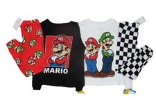 Toddler Boys' 4pc Super Mario Pajama Set Size 5T Cotton Snug Fit NWT
