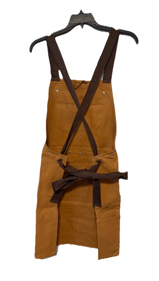 Carhartt Men's Firm Duck Apron Tan Tool Pouches Pockets Brown NWT NEW - Image 2 of 4