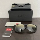 Ray-Ban RB4264 Chromance Polarized Sunglasses Grey Purple Mirror Gold 58mm