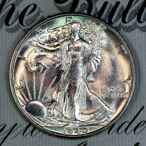 * 1940-S * SOLID+ GEM BU MS WALKING LIBERTY HALF-DOLLAR * FROM COLLECTION