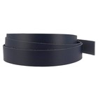 Lanière en cuir de collet tannage végétal - BLEU MARINE - Ép 1,9mm