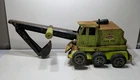 ✨VINTAGE✨ 1970s Tonka #2730 Green 6 Wheel Back Hoe Tractor Toy - PARTS OR REPAIR