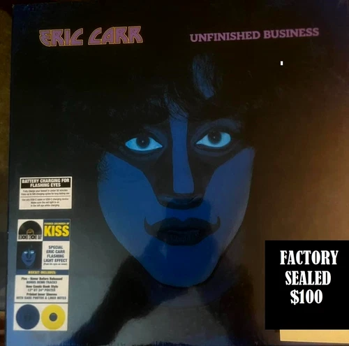 NEW    FACTORY SEALED  Eric Carr KISS Unfinished Business Vinyl RSD 2025