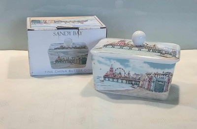 Sandy Bay Meer Thema Fine China Butterdose mit Deckel von Leonardo Collection