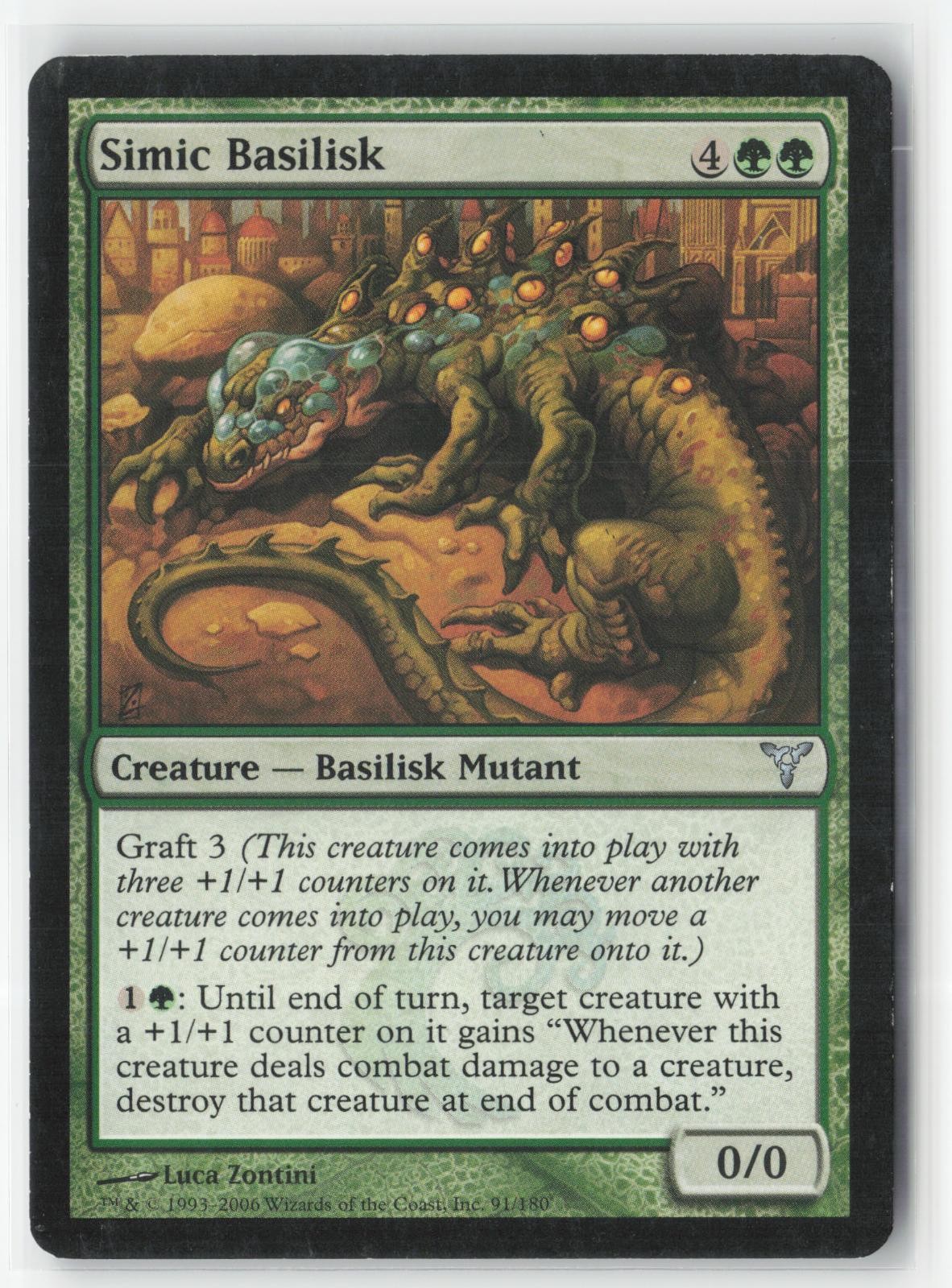 Simic Basilisk 91 Uncommon Dissension Magic: The Gathering Near Mint