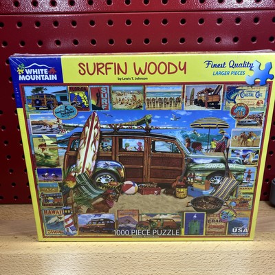 NEW Surfin Woody White Mountain Jigsaw Puzzle 1000pc by Lewis T. Johnson  Sealed