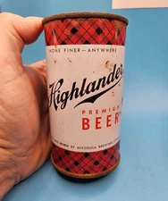 Highlander Flat Top Beer Can - Missoula Brewing Company, Montana