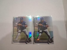 (2) CT2022 Bowman Draft #BDC-74 Daniel Vazquez Chrome Refractor Kansas City