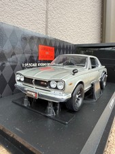 Kyosho 1/18 Nissan Skyline 2000GT-R KPGC10 Wide Wheel Silver Model Car