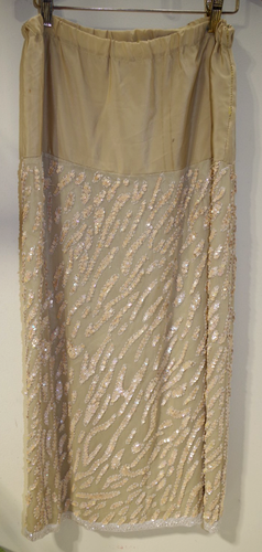 T3 Oleg Cassini HE-Ro Industres Vintage Evening Party Gown 8 Sequin Long Dress - Picture 8 of 20