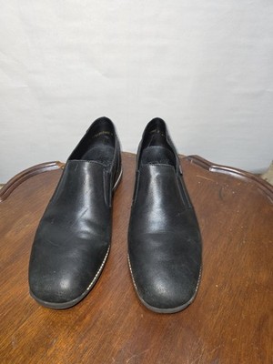 Rieker Womens 41 Black Leather Slip On Shoes Antistress Comfort Casual Walking
