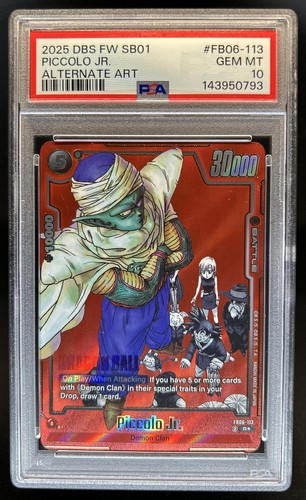 2025 Dragon Ball Super Fusion World Piccolo Jr. Alternate Art #FB06-113 PSA 10