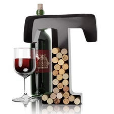 Wine Letter Cork Holder Art Wall Décor ~ Metal Letter Wine Cork Holder Monogr...