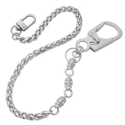 Punk Skull Wallet Chain for Men - 25'' Heavy-Duty Anti-Theft Biker Accessory