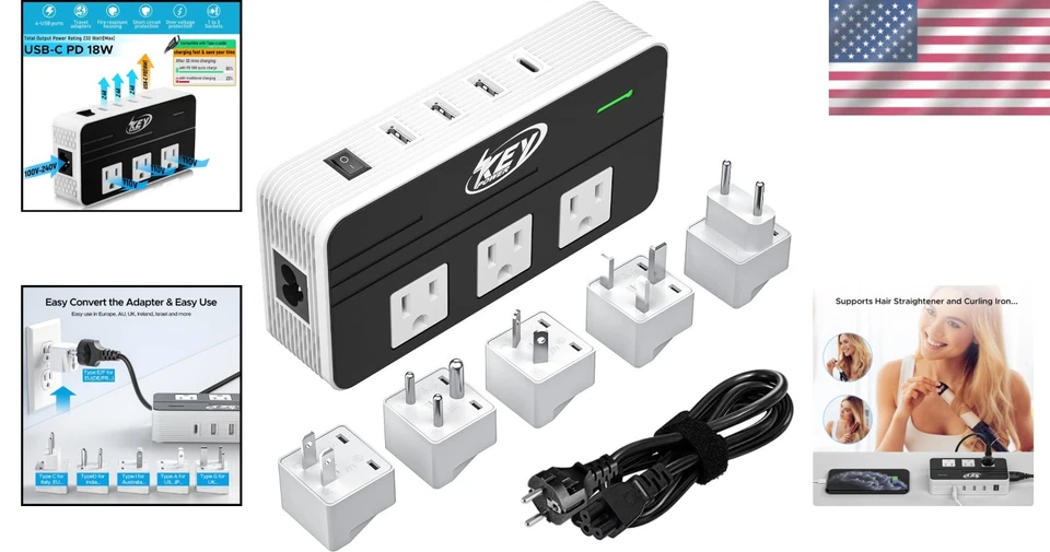 Step Down Converter 220V to 110V - International Plug - Image 2 of 4