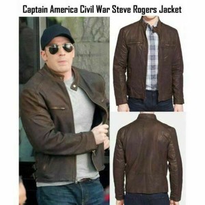 steve rogers leather jacket